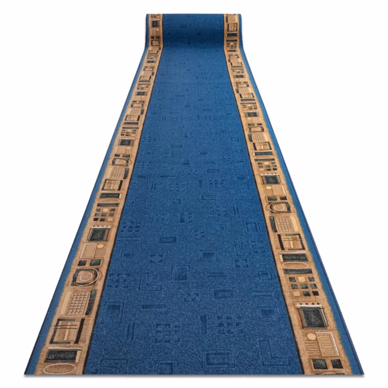 Chodnik RugsX 67×250 cm niebieski 225193 1 szt.