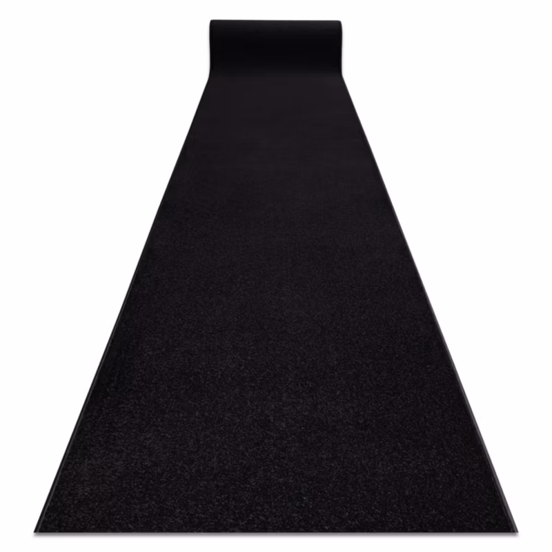 Chodnik RugsX 70×180 cm czarny 140561 1 szt.