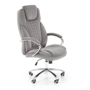 Fotel biurowy KING 2 VELVET szary 995123 Fotel biurowy KING 2 VELVET szary 995123