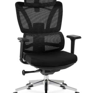 Fotel Biurowy Krzesło Obrotowe Ergonomiczny z Podnóżkiem Czarny DELSIN 223862 Fotel Biurowy Krzesło Obrotowe Ergonomiczny z Podnóżkiem Czarny DELSIN 223862