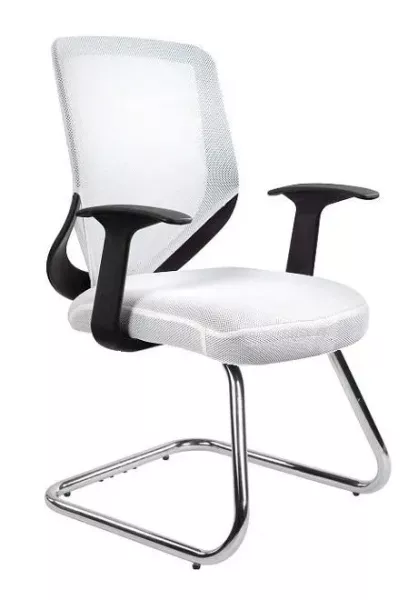 Fotel biurowy MOBI SKID biały 639224