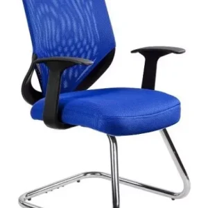 Fotel biurowy MOBI SKID niebieski 639227 Fotel biurowy MOBI SKID niebieski 639227