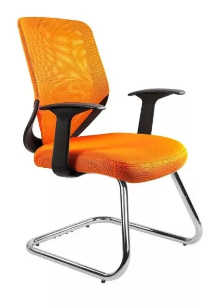 Fotel biurowy MOBI SKID pomarańczowy 639228