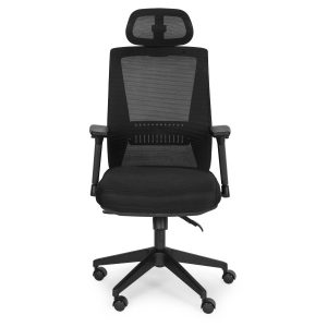 Fotel biurowy obrotowy ergonomiczny czarny ModernHome 961701 Fotel biurowy obrotowy ergonomiczny czarny ModernHome 961701