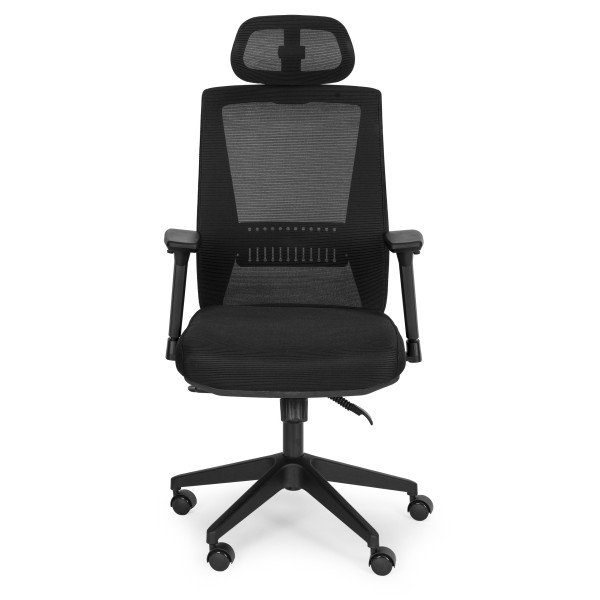 Fotel biurowy obrotowy ergonomiczny czarny ModernHome 961701