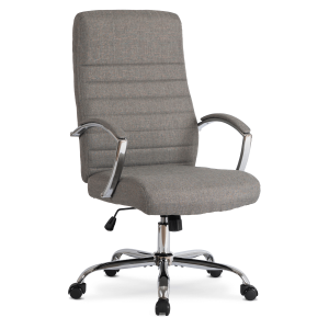 Fotel Biurowy Obrotowy Krzesło Do Biurka Komputer Ergonomiczny Szary RENES 747859 Fotel Biurowy Obrotowy Krzesło Do Biurka Komputer Ergonomiczny Szary RENES 747859