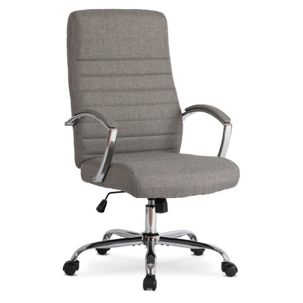 Fotel Biurowy Obrotowy Krzesło Do Biurka Komputer Ergonomiczny Szary RENES 747859