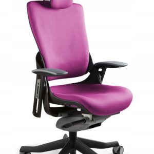 Fotel biurowy obrotowy WAU 2 czarny/magenta tkanina 312809 Fotel biurowy obrotowy WAU 2 czarny/magenta tkanina 312809
