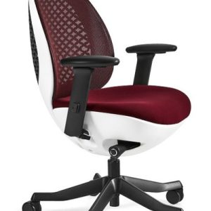 Fotel biurowy Ovo biało/czerwony siatka/tkanina 841429 Fotel biurowy Ovo biało/czerwony siatka/tkanina 841429