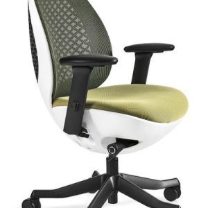 Fotel biurowy Ovo biały/olive siatka/tkanina 841418 Fotel biurowy Ovo biały/olive siatka/tkanina 841418