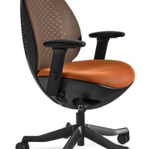 Fotel biurowy Ovo czarno/pomarańczowy siatka/tkanina 841426 Fotel biurowy Ovo czarno/pomarańczowy siatka/tkanina 841426