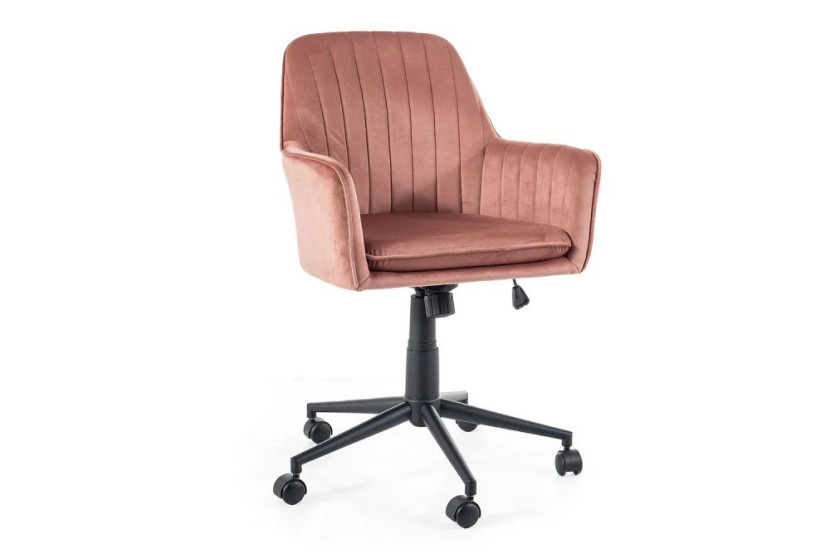 Fotel biurowy Q-886 VELVET antyczny róż 839875
