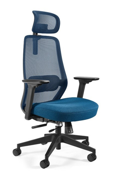 Fotel biurowy Sonic niebieski siatka/tkanina 946999