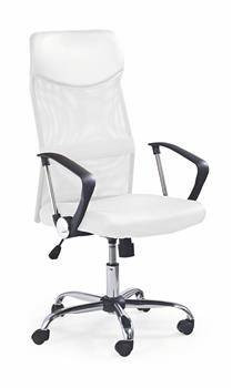 Fotel biurowy Spiner biały PU 165873