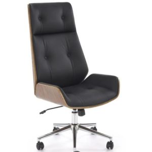 Fotel biurowy WEBSTER czarny/orzechowy 995119 Fotel biurowy WEBSTER czarny/orzechowy 995119