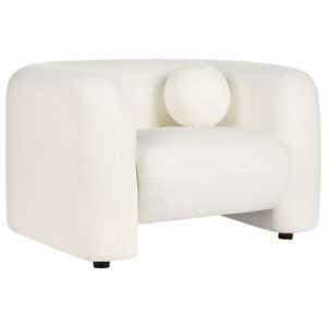 Fotel boucle baranek biały 280498 Fotel boucle baranek biały 280498