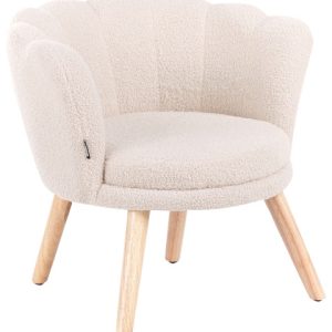 Fotel boucle dla dzieci jasnobeżowy 711789 Fotel boucle dla dzieci jasnobeżowy 711789
