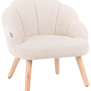 Fotel boucle dla dzieci jasnobeżowy 711792 Fotel boucle dla dzieci jasnobeżowy 711792