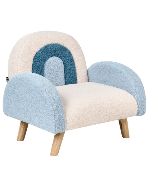 Fotel boucle dla dzieci niebieski 668420
