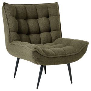 Fotel boucle metalowe nóżki ciemnozielony 775005 Fotel boucle metalowe nóżki ciemnozielony 775005