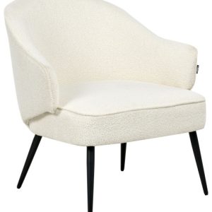 Fotel Boucle Złamana biel 754971