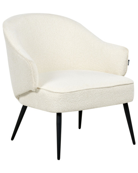 Fotel Boucle Złamana biel 754971