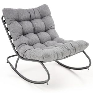 Fotel bujany GATTO szary 949535