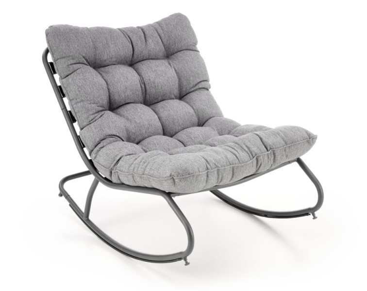 Fotel bujany GATTO szary 949535