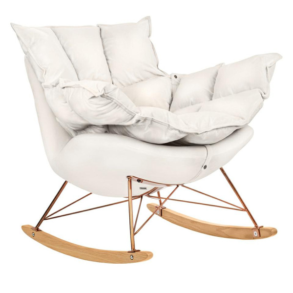 Fotel bujany SWING VELVET beżowy 185738