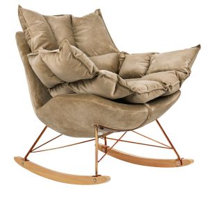 Fotel bujany SWING VELVET khaki 303129