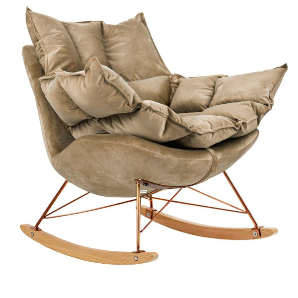 Fotel bujany SWING VELVET khaki 303129