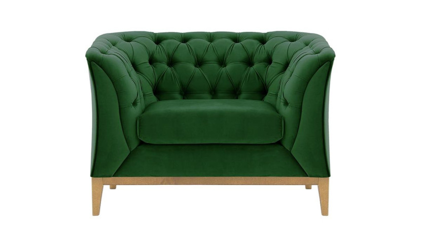 Fotel Chesterfield Modern Wood-Velluto 10 195078
