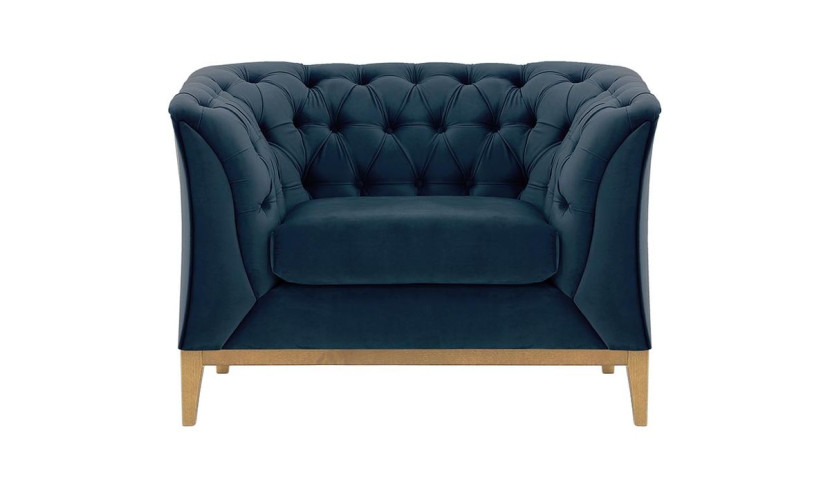 Fotel Chesterfield Modern Wood-Velluto 11 195072