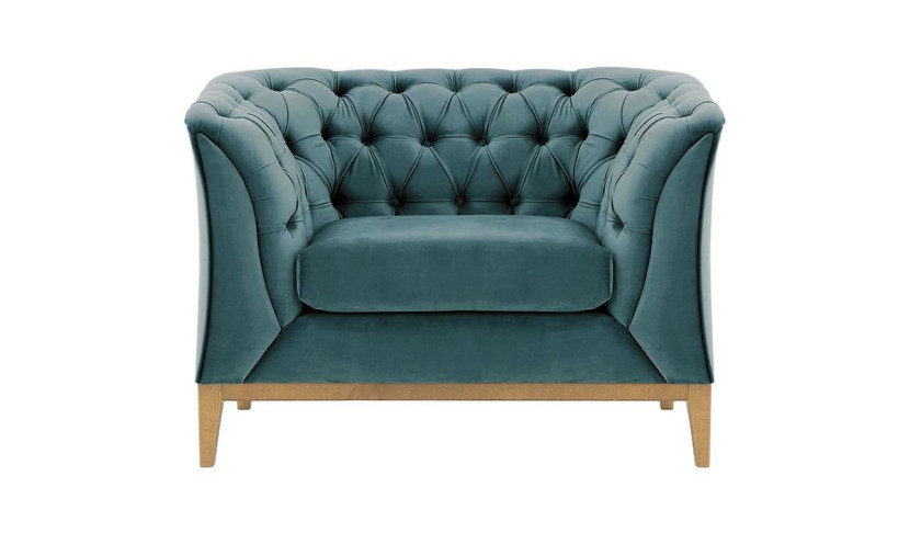 Fotel Chesterfield Modern Wood-Velluto 12 195079