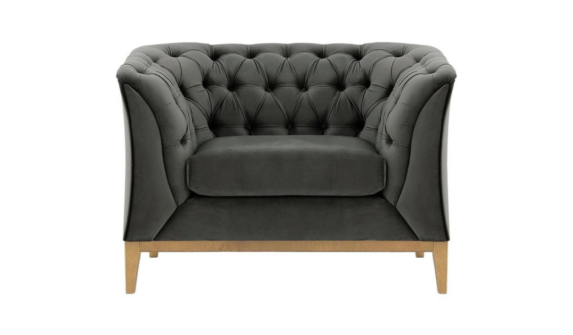 Fotel Chesterfield Modern Wood-Velluto 19 195063
