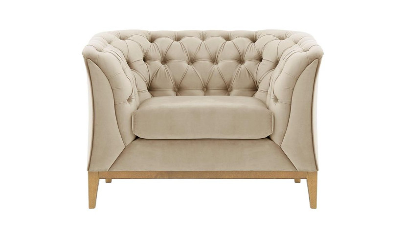 Fotel Chesterfield Modern Wood-Velluto 2 195059
