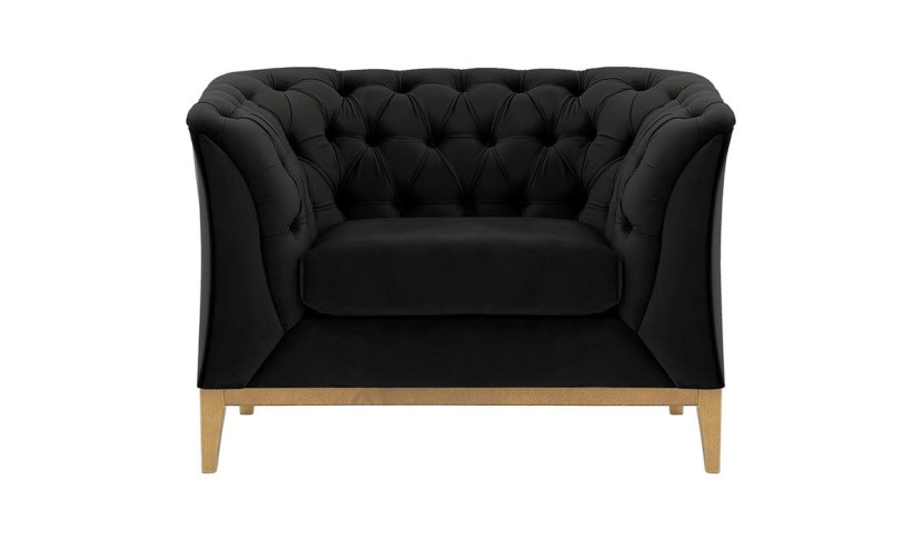 Fotel Chesterfield Modern Wood-Velluto 20 195073