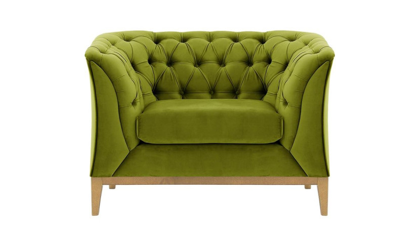 Fotel Chesterfield Modern Wood-Velluto 9 195064