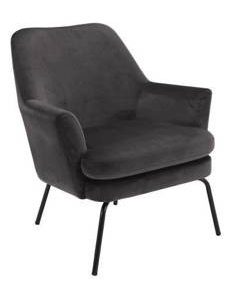 Fotel Chisa VIC Dark Grey tapicerowany 89085