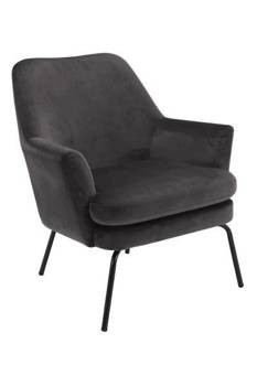 Fotel Chisa VIC Dark Grey tapicerowany 89085