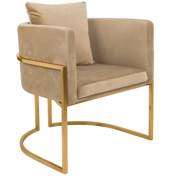 Fotel CHLOE VELVET khaki 185961
