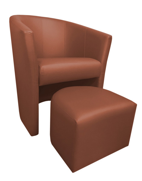 Fotel Club z podnóżkiem D16 Ca 126705