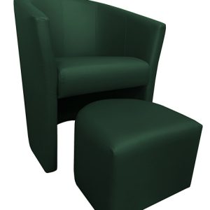 Fotel Club z podnóżkiem D6 Zielony 126729 Fotel Club z podnóżkiem D6 Zielony 126729