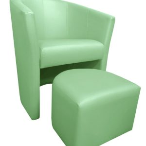 Fotel Club z podnóżkiem D7 Seledynowy 126745 Fotel Club z podnóżkiem D7 Seledynowy 126745