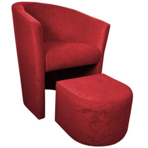 Fotel Club z podnóżkiem tkanina Mikrofaza 126700 Fotel Club z podnóżkiem tkanina Mikrofaza 126700