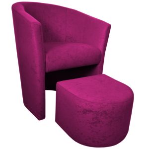 Fotel Club z podnóżkiem tkanina Mikrofaza 126770 Fotel Club z podnóżkiem tkanina Mikrofaza 126770