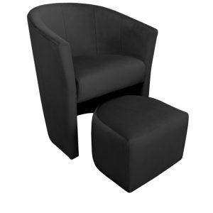 Fotel CLUB z podnóżkiem tkanina Welur 126730 Fotel CLUB z podnóżkiem tkanina Welur 126730