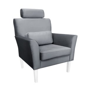 Fotel DENVER tkanina Welur noga drewniana 91603 Fotel DENVER tkanina Welur noga drewniana 91603