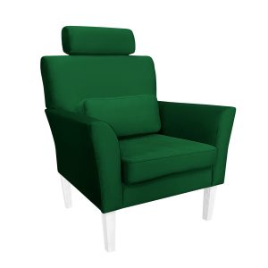 Fotel DENVER tkanina Welur noga drewniana 91651 Fotel DENVER tkanina Welur noga drewniana 91651