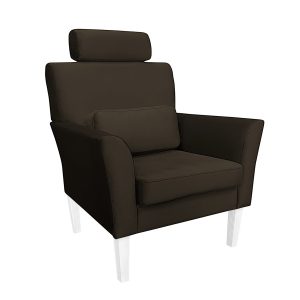 Fotel DENVER tkanina Welur noga drewniana 91675 Fotel DENVER tkanina Welur noga drewniana 91675